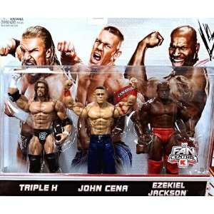  Mattel WWE Wrestling Exclusive Action Figure 3Pack Triple 