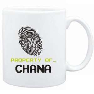  Mug White  Property of _ Chana   Fingerprint  Female 