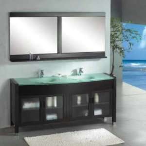Ariel Bath Z 103 72 72L Bathroom Vanity Set in Espresso Z 103 72