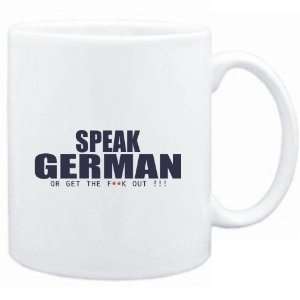 Mug White  SPEAK German, OR GET THE FxxK OUT   Languages  