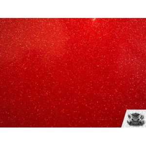  Vinyl Sparkle RED PLANET Fake Leather Upholstery Fabric By 