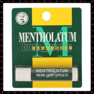 Original Mentholatum Medicated Lip Stick / Balm with Menthol Lip Balm 