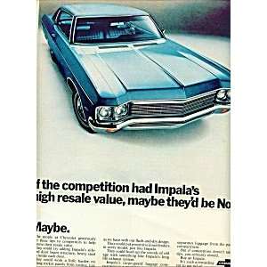   Chevy Impala High Resale Value Competition Print Ad
