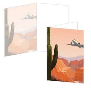ECOeverywhere Southwest Air Boxed Card Set, 12 Cards and Envelopes, 4 