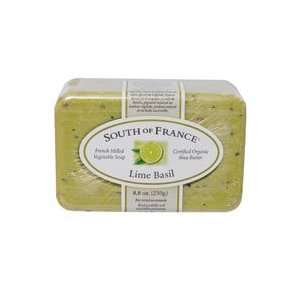 South of France Lime Basil French Milled Bar Soap, 8.8 Ounce (Pack of 