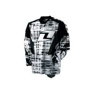  Carbon Youth Radio Star Motorcycle Jersey Blk/Wht by One 