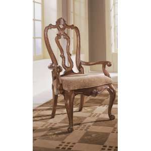  Carved Back Arm Chair Rta Set of 2: Home & Kitchen