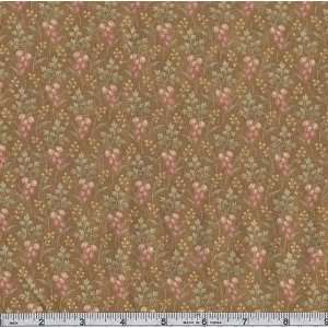  45 Wide Moda At Waters Edge Berries Cafe Brown Fabric 