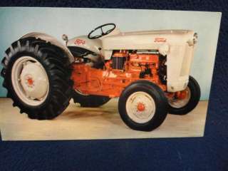 1956 ford 800 Tractor. Factory promo postcard. Unused condition 