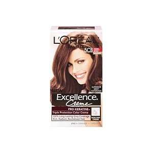   Look Creme Gloss Hair Color Medium Chestnut Brown 5CB (Quantity of 4