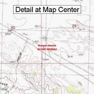 USGS Topographic Quadrangle Map   Runyan Bench, Montana 