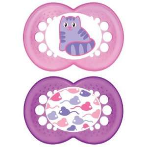   Original Baby Dummies/ Soothers/ Pacifiers 6+ months Pink/Purple: Baby