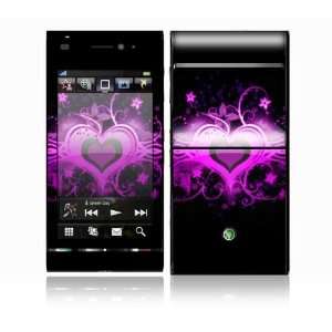  Sony Ericsson Satio Decal Skin   Glowing Love Heart 