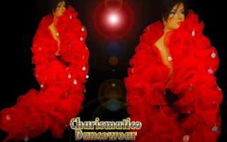 CHARISMATICO RED JUMBO RUFFLE drag Queen SPECTACULAR DIVA SISSY 