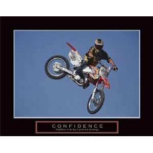  Confidence   Motorbiker HIGH QUALITY MUSEUM WRAP CANVAS 