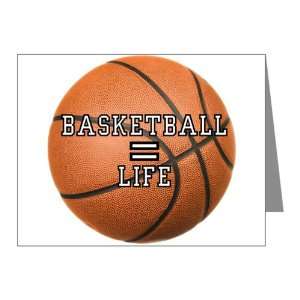    Note Cards (20 Pack) Basketball Equals Life: Everything Else