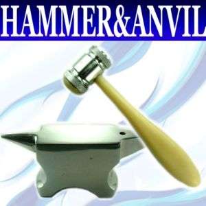 Chasing Hammer Jewelry Beadsmith Tool Mini Anvil SET  