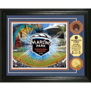  MLB Miami Marlins Marlins Park Inaugural Season Gold 