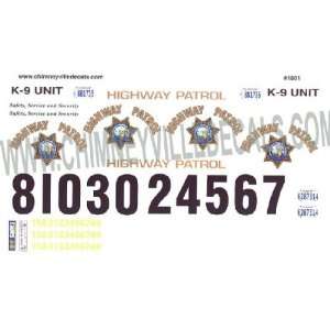  #1801 1/18 CHP California Highway Patrol Police Decals 