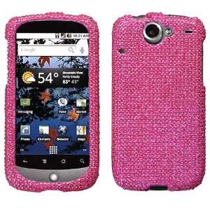  HTC Nexus One (Google), Hot Pink Diamante Protector Cover 