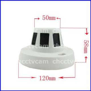 Mini CMOS Smoke Detector Covert CCTV Color Dome Camera  