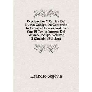   Mismo CÃ³digo, Volume 2 (Spanish Edition): Lisandro Segovia: Books