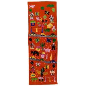  Bright Applique Wall Hanging