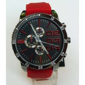 Mark Naimer Chronograph XL Black Dial Mens watch DZ4216 Look With Red 