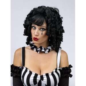 Curly Locks Costume Wig Black: Toys & Games