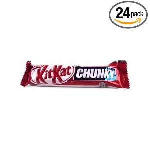 24  Pack of Kit Kat Chunky Kize Size (2.5oz Per Pack) Made in Canada 