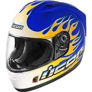  Icon Alliance SSR Igniter Helmet   Large/Blue Automotive