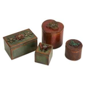 Ellie Decorative Boxes   Set of 4   5.25W x 4.5H in.  
