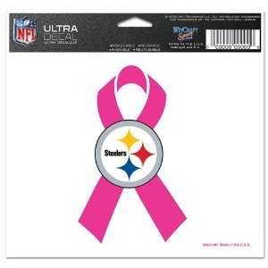   Steelers Breast Cancer Awareness 4x6 Ultra Decal: Sports & Outdoors