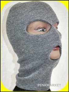 Men & Womens Winter 3 Hole Knit Ski Mask (CHOOSE UR COLOR)  