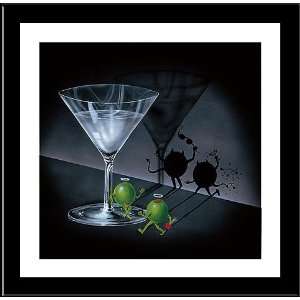  Michael Godard,FRAMED ART He Devil, She Devil, Martini 