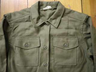   Weight US Army Military WOOL Field Shirt Size 10 GABERDINE  