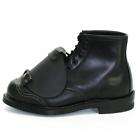 MENACING KNAPP Vintage USA Sleek Black Leather Work Boots 14 D