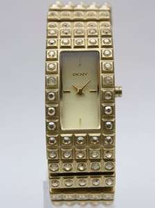   Women Steel Gold Expansion Crystallized Watch 35mm x 20mm NY8245 $175