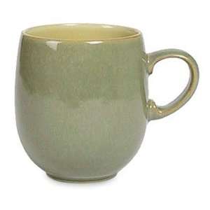 Denby Fire Small Curved Mug, Cream Interior/Sage Exterior  