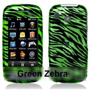  Green Zebra Black Stripe Design Snap on Hard Cover Plastic 