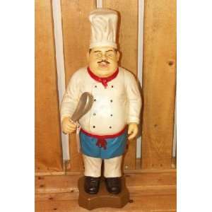    Short Chubby Chef Figure with Hat and Ladle