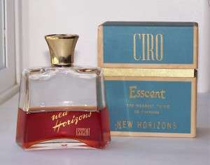 1940’s VINTAGE CIRO NEW HORIZONS ESSCENT PERFUME w/BOX  