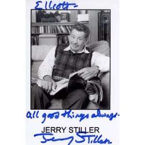  Jerry Stiller Autographed 3x5 postcard