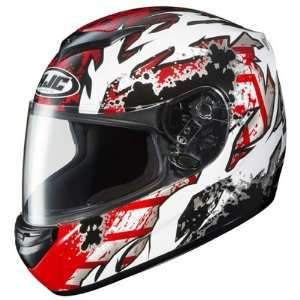  HJC CS R2 Skarr MC 1 Red Helmet   Size  XL Automotive