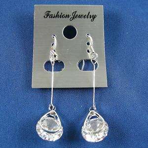 Silver Chandelier Earrings use swarovski crystal #SW11  