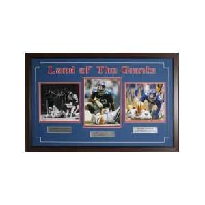   York Giants Autographed Collage LT, Strahan & Osi