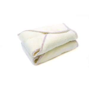  Kissaluvs Cotton Fleece Contour Diaper, 2 Pack, Unbleached 