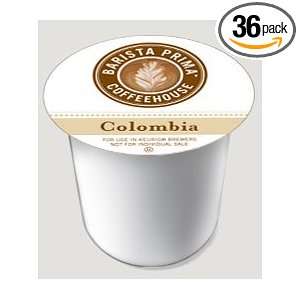 Barista Prima Coffeehouse Colombia Medium Roast Keurig K Cups 36 per 