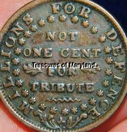 OLD US COINS 1841 SAILING SHIP HARD TIMES TOKEN  
