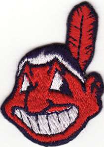 Cleveland Indians 1 1/2 x 2 Embroidered Iron On Patch  